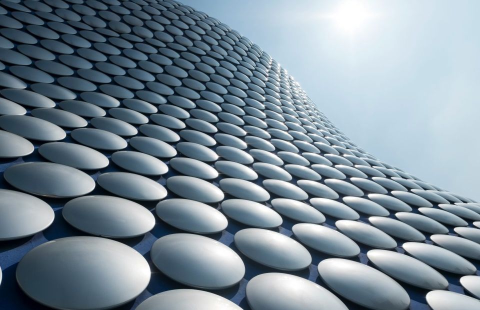 A building with unique, circular architecture
